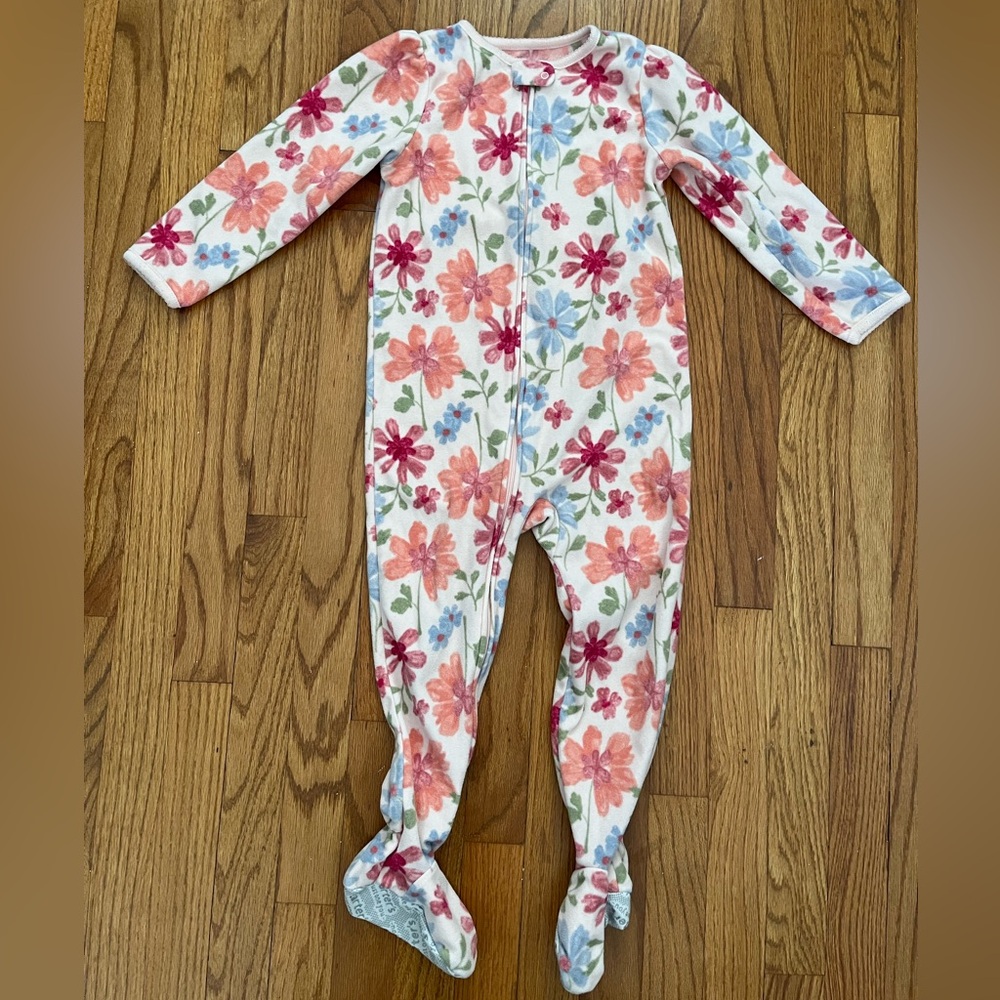 ⭐️5/$25⭐️ Carter’s Girl 4T Floral One Piece Bodysuit Pajama
